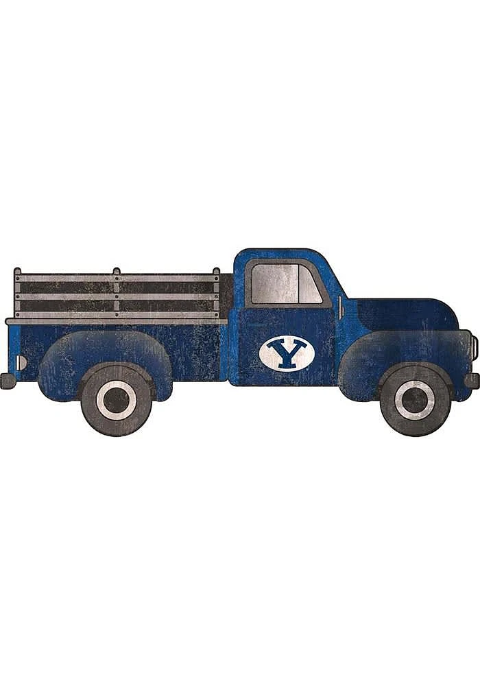 BYU Cougars 15 Inch Truck Sign - Navy Blue