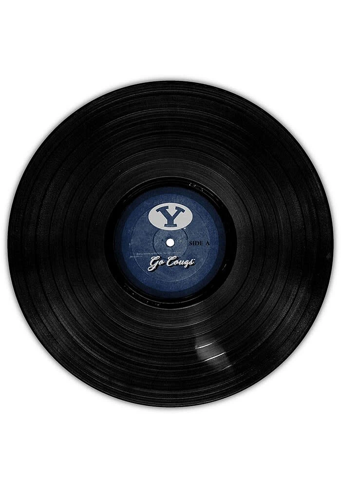 BYU Cougars 12 Inch Vinyl Circle Sign - Navy Blue