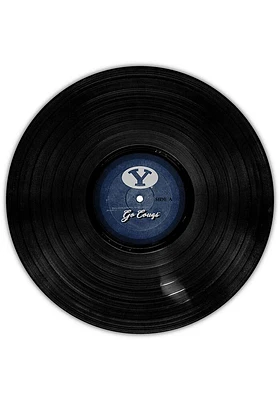 BYU Cougars 12 Inch Vinyl Circle Sign - Navy Blue