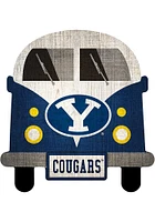 BYU Cougars Team Bus Sign - Navy Blue