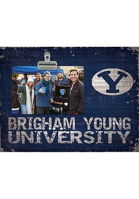 BYU Cougars Team Clip Picture Frame - Navy Blue
