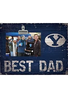 BYU Cougars Best Dad Clip Picture Frame - Navy Blue
