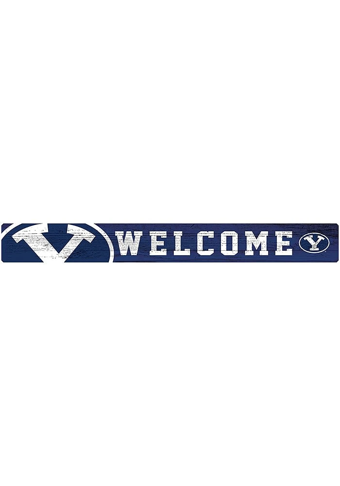 BYU Cougars Welcome Strip Sign - Navy Blue