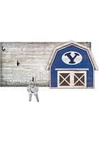 BYU Cougars Team Barn Key Holder Sign - Navy Blue