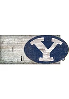BYU Cougars Key Holder Sign - Navy Blue