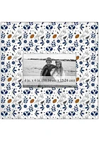 BYU Cougars Floral Pattern Picture Frame - Navy Blue