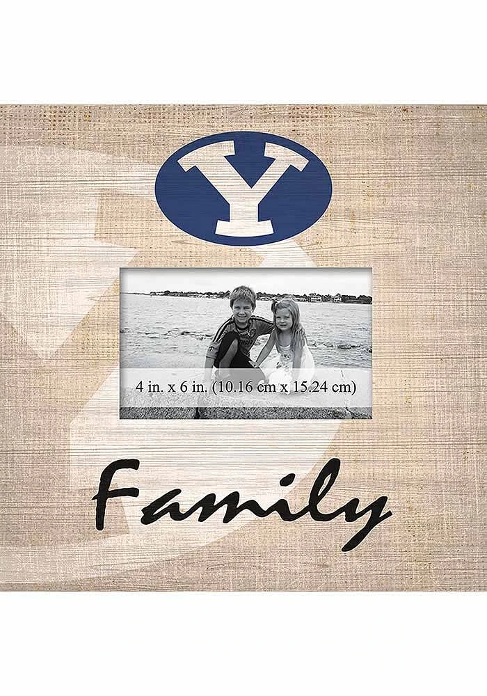 BYU Cougars Family Picture Picture Frame - Navy Blue