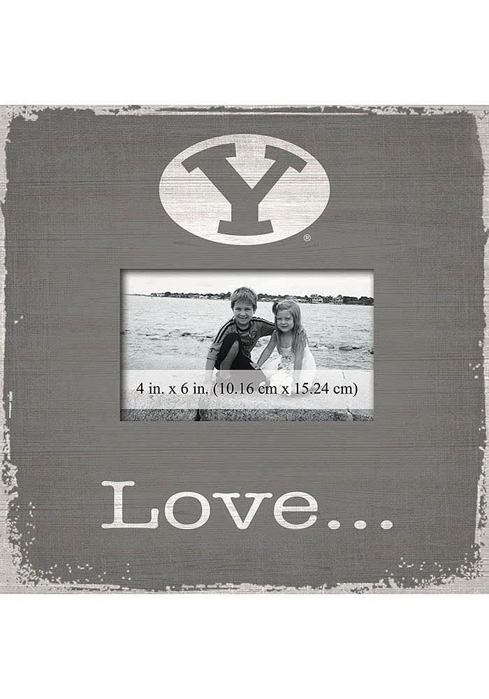 BYU Cougars Love Picture Picture Frame - Navy Blue
