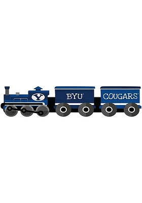 BYU Cougars Train Cutout Sign - Navy Blue