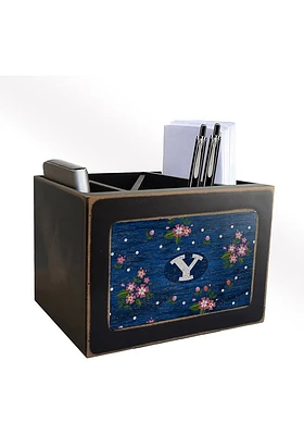 BYU Cougars Floral Desktop Organizer Desk Accessory