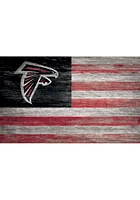 Atlanta Falcons Distressed Flag 11x19 Sign - Black