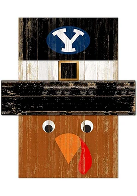BYU Cougars Turkey Head Sign - Navy Blue