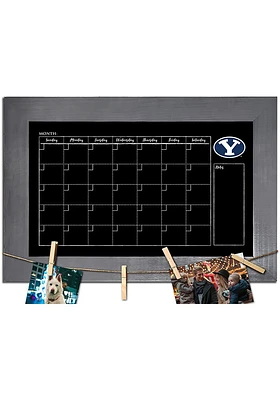 BYU Cougars Monthly Chalkboard Picture Frame - Navy Blue