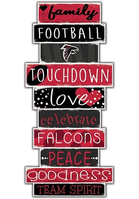 Atlanta Falcons Celebrations Stack 24 Inch Sign - Red