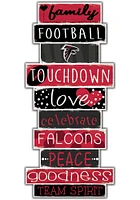 Atlanta Falcons Celebrations Stack 24 Inch Sign - Red