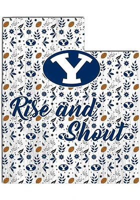 BYU Cougars 24 Inch Floral State Wall Art