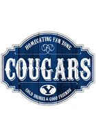 BYU Cougars 24 Inch Homegating Tavern Sign - Navy Blue