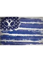 BYU Cougars Flag 17x26 Sign - Navy Blue