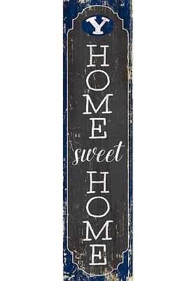 BYU Cougars 48 Inch Home Sweet Home Leaner Sign - Navy Blue