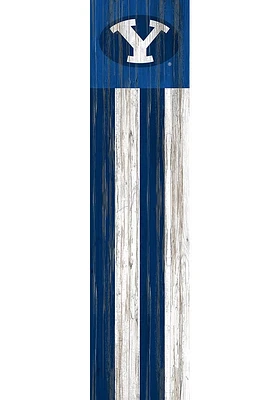 BYU Cougars 48 Inch Flag Leaner Sign - Navy Blue