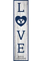 BYU Cougars 48 Inch Love Leaner Sign - Navy Blue