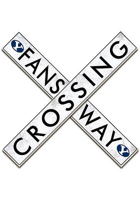 BYU Cougars 48 Inch Fans Way Crossing Wall Art