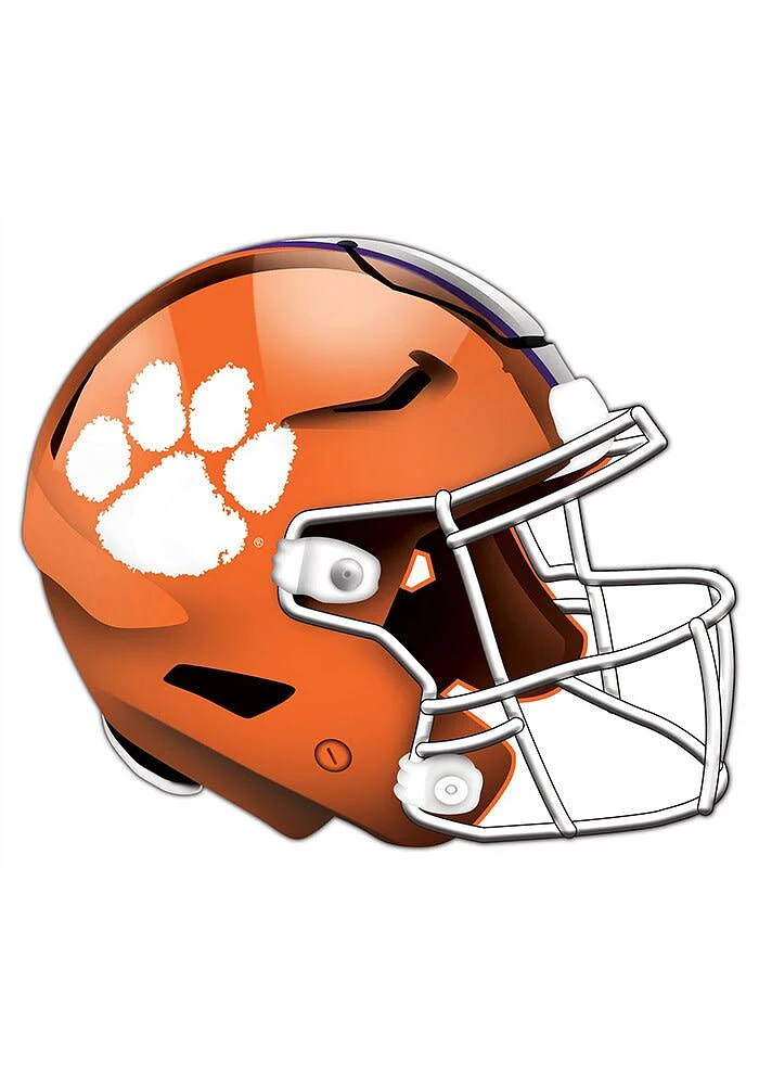 Clemson Tigers 24in Helmet Cutout Sign - Orange