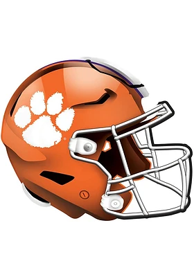 Clemson Tigers 12in Authentic Helmet Sign - Orange