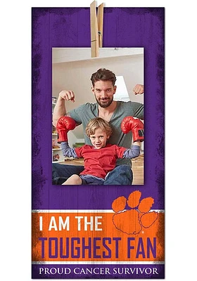 Clemson Tigers The Toughest Fan Sign - Orange