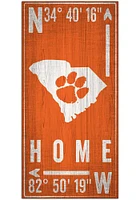 Clemson Tigers Coordinate Sign - Orange