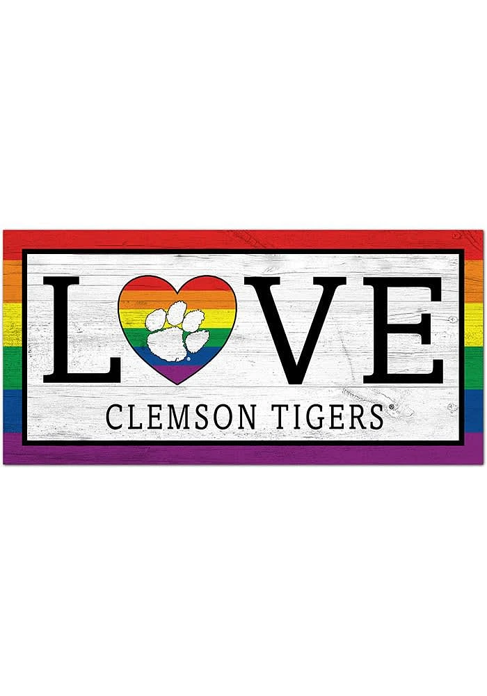 Clemson Tigers LGBTQ Love Sign - Orange
