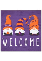 Clemson Tigers Welcome Gnomes Sign - Orange