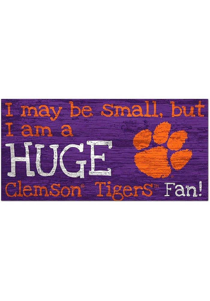 Clemson Tigers Huge Fan Sign - Orange