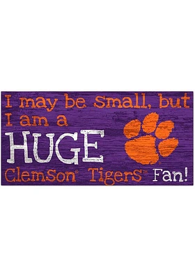 Clemson Tigers Huge Fan Sign - Orange