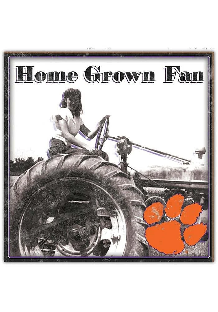 Clemson Tigers Aluminum Can Sign - Orange