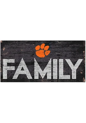 Clemson Tigers Family 6x12 Sign - Orange