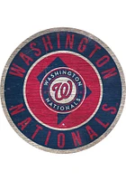 Washington Nationals 12 in Circle State Sign - Red