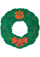 Clemson Tigers Team Wreath 16 Inch Sign - Orange