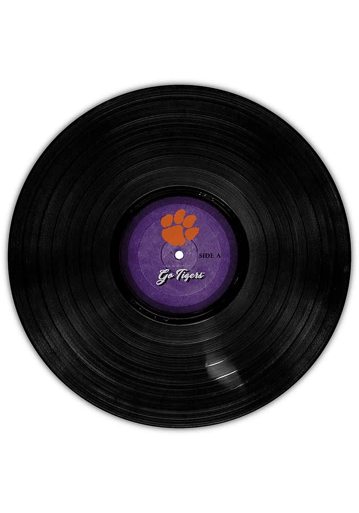Clemson Tigers 12 Inch Vinyl Circle Sign - Orange
