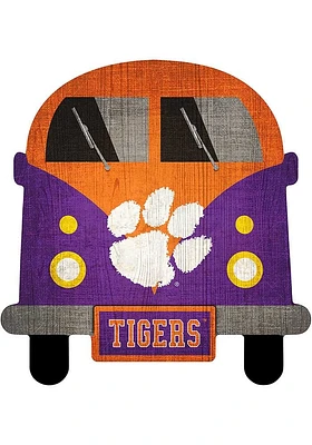 Clemson Tigers Team Bus Sign - Orange