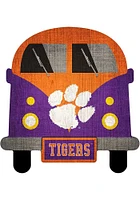 Clemson Tigers Team Bus Sign - Orange
