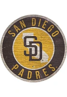 San Diego Padres 12 in Circle State Sign - Blue