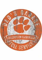 Clemson Tigers Dads Garage Sign - Orange