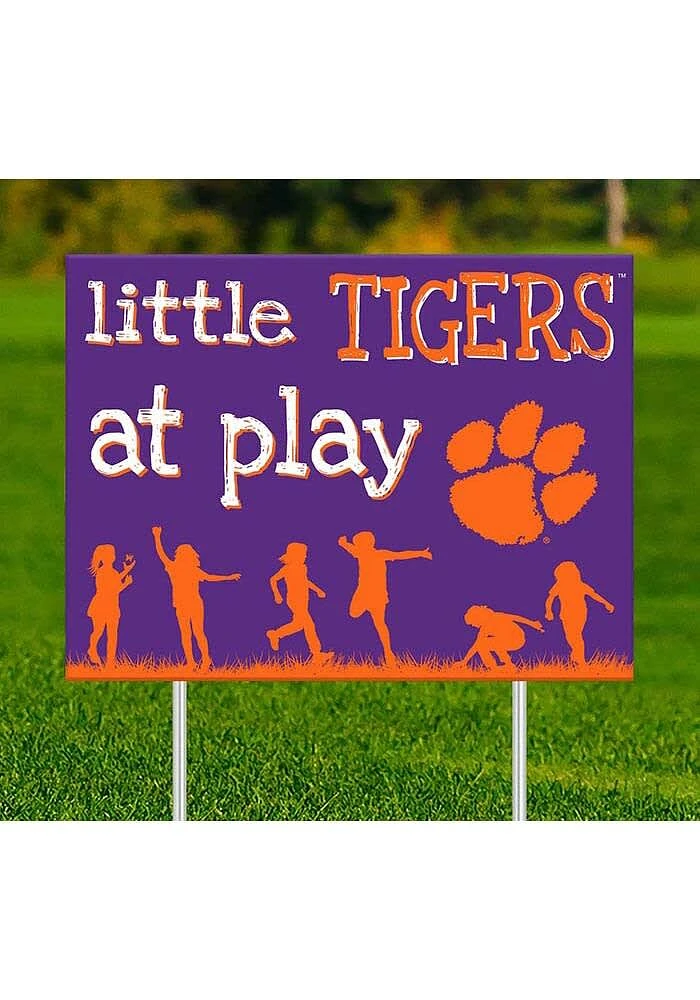 Clemson Tigers Little Fans at Play Yard Sign - Orange