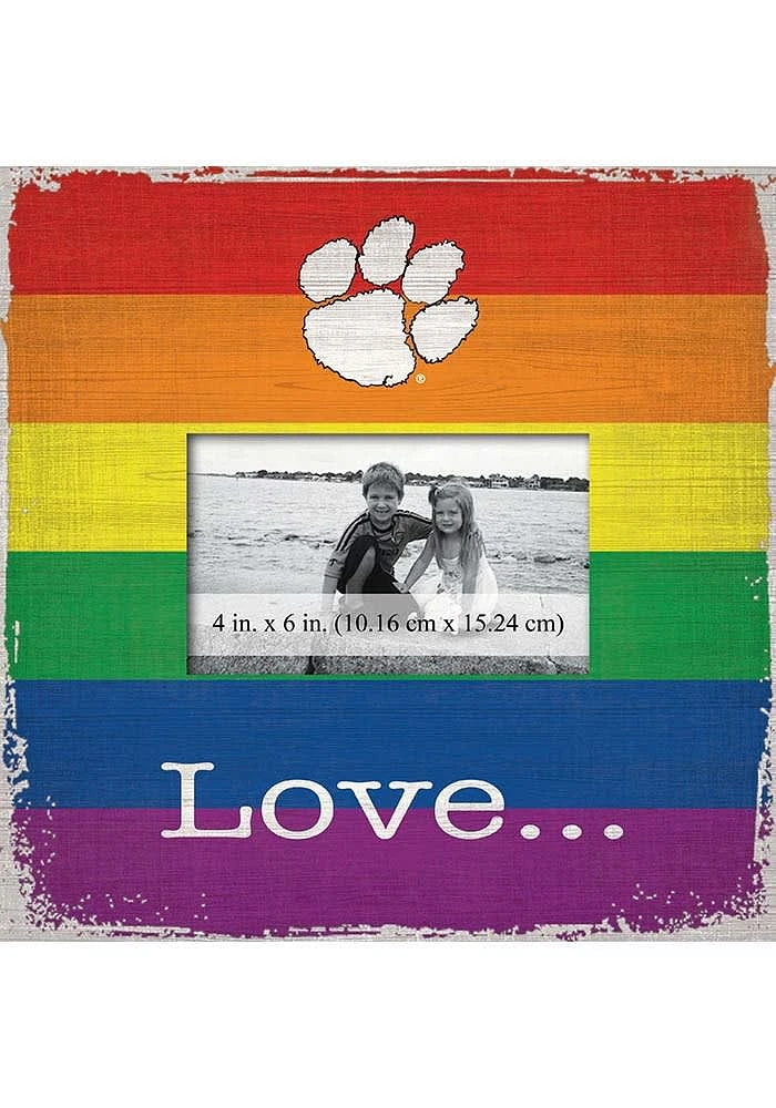 Clemson Tigers Love Pride Picture Frame - Orange