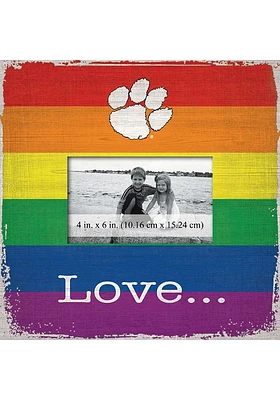 Clemson Tigers Love Pride Picture Frame - Orange