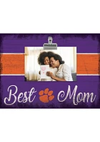 Clemson Tigers Best Mom Clip Picture Frame - Orange