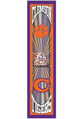 Clemson Tigers Throwback Sign - Orange