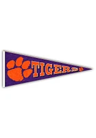 Clemson Tigers Wood Pennant Sign - Orange