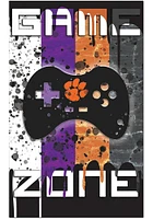 Clemson Tigers Grunge Game Zone Sign - Orange